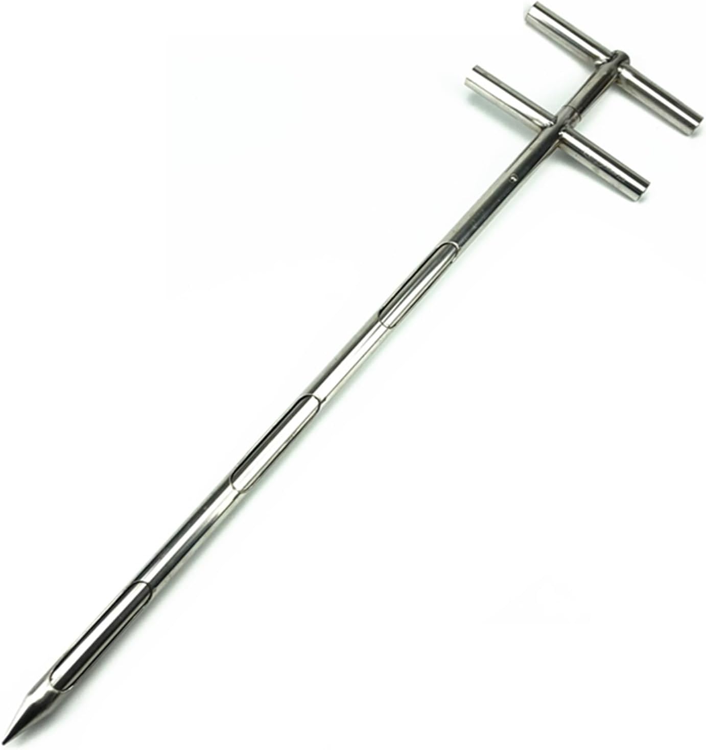 CMYUN Grain Probe Sampler Stainless Steel – 0.75/1/1.25/1.5/1.65/1.9/2.25in Powder Sampler, Rotary Solid Soil Sampling Probe, Sampling Tool(L-0.8m(2.6ft),Dia-19mm(0.75″))