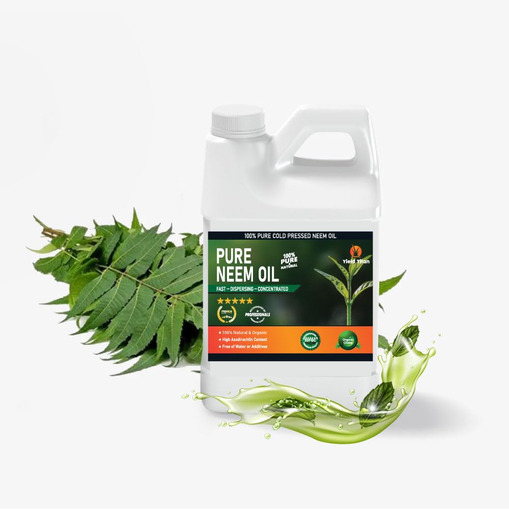 100% Pure Cold-Pressed Neem Oil – Multi-Purpose Natural Neem Oil Extract (16OZ)