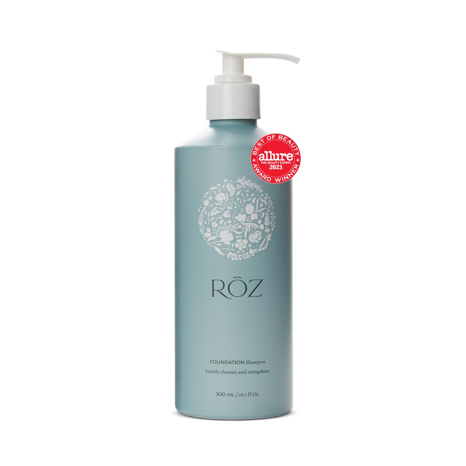 RŌZ Foundation Shampoo For All Hair Types & Textures | Hydrating & Cleansing For Healthy Hair| Vegan, Color-Safe, Free of Silicone, Sulfates, Paraben, SLS | Strengthens & Nourishes 10.1 oz/300 mL