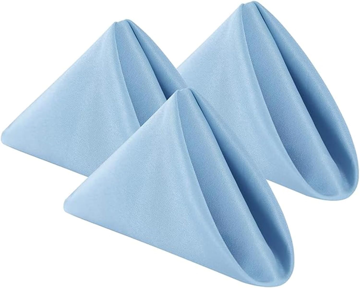 Bailarina Cloth Napkins Set of 80,17×17 inches Dinner Napkins Cloth Washable,Polyester Square Table Cloth Napkin Bulk with Hemmed Edges Ideal for Banquets, Parties and Weddings-Blue Mist