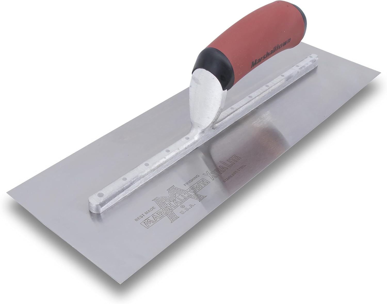 MARSHALLTOWN Stainless Steel Finishing Trowel, 4 3/4 x 14 Inch Concrete, Masonry and Drywall Finishing Tool, Made in the USA, MXS73SSD