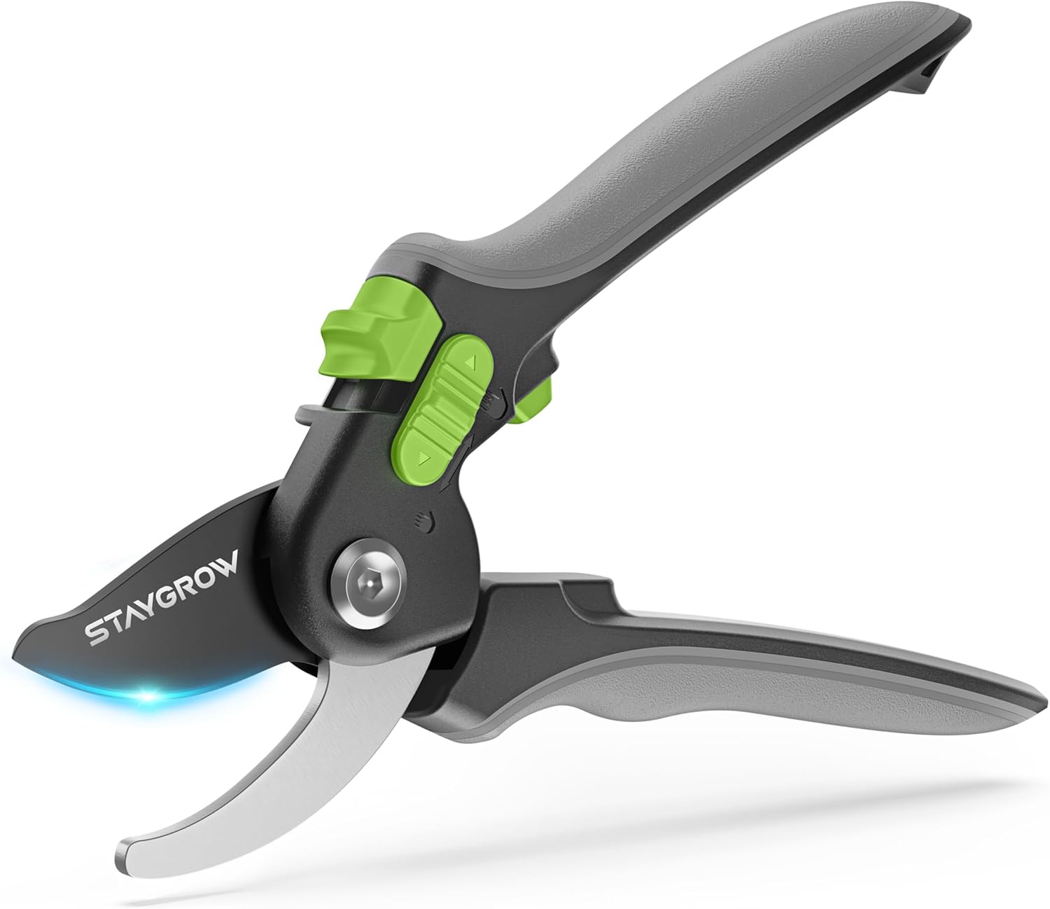 Pruning Shears for Gardening,8.5″ SK5 Garden Shears Cuts 10000+ Times Staying Sharp, Garden Scissors with One-handed Unlocking&Adjustable Handle, Garden Clippers Gardening Tools for Men Women