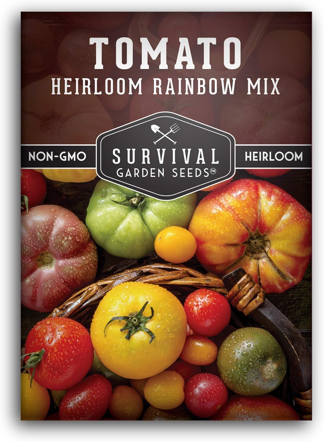 Heirloom Rainbow Mix Tomato Seeds for Planting – Colorful Heirloom Tomato Seed Variety Pack, High Yield Garden Tomatoes, Non-GMO Open Pollinated – Survival Garden Seeds (1 Pack)
