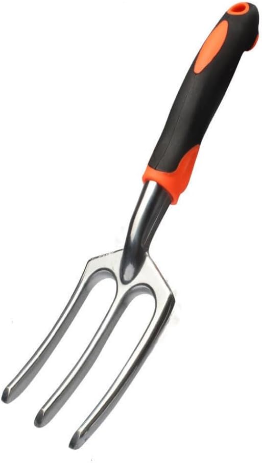 Garden Tool Set,Triple Shovel and Rake with Soft Rubber Non-Slip Handle, Peoplewholovegardeningenjoy apleasant Experience,Orange