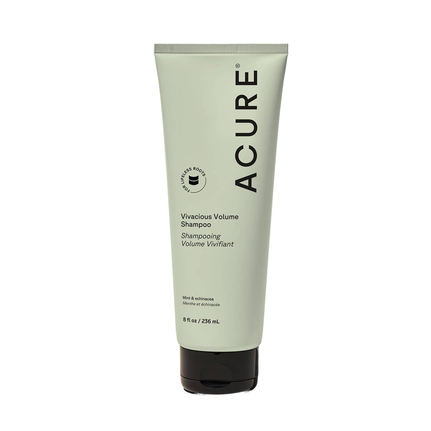 Acure Vivacious Volume Shampoo – Volumizing Shampoo for Fine Thin Hair, Add Body and Thicken Thinning Hair for Women & Men, Scalp Treatment with Mint, Sulfate & Paraben Free, Vegan – 8 fl oz