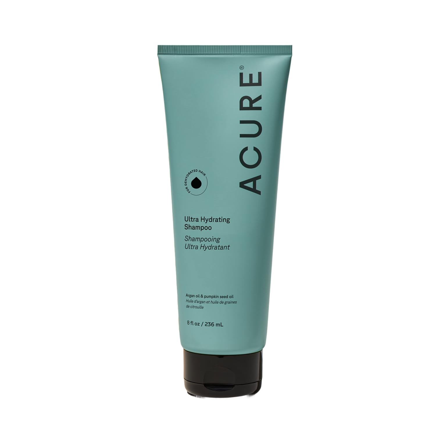 Acure Ultra Hydrating Shampoo – Moisturizing Shampoo for Women & Men, Moisturize and Soften Fine, Dry, Damaged, Color Treated Hair & Scalp w/ Argan Oil, Vegan, Paraben Free, Sulfate Free – 8 fl oz