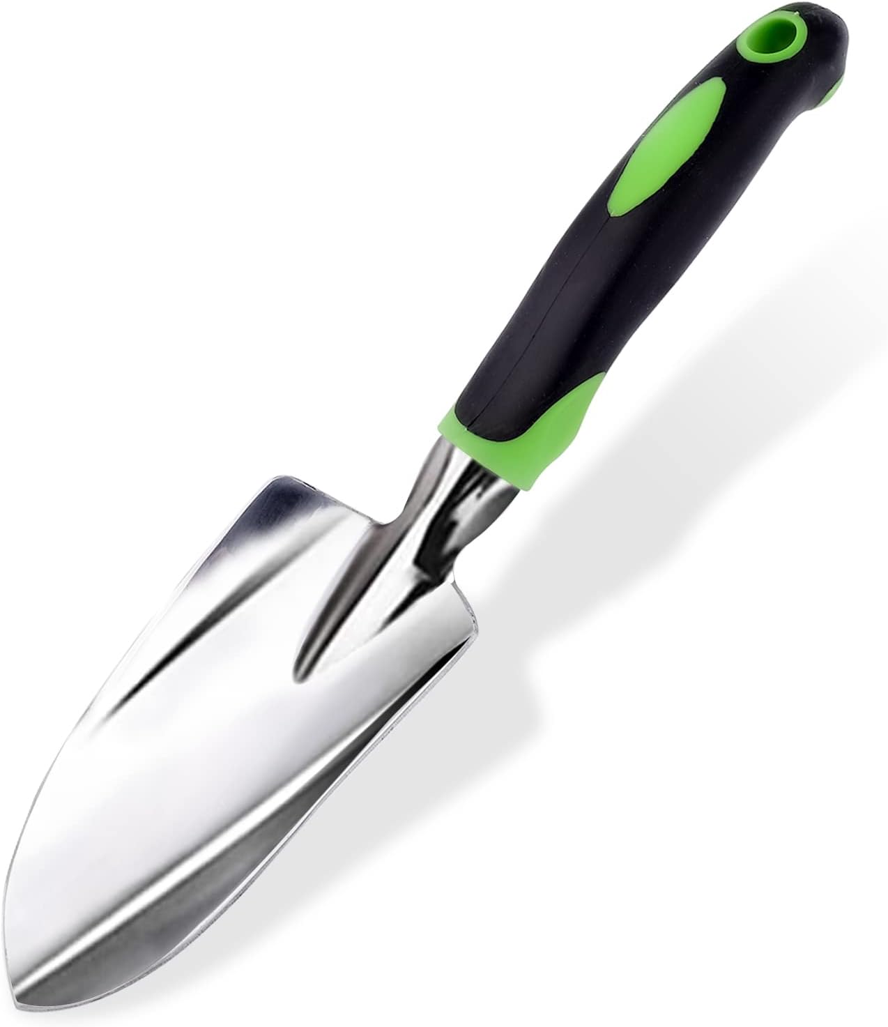 Garden Trowel & Hand Wide Shovel Pointed with Soft Rubberized Non-Slip Ergonomic Handle for Planting, Transplanting, Weeding, Moving and Smoothing Soil – Gardening Gift (Style 1)