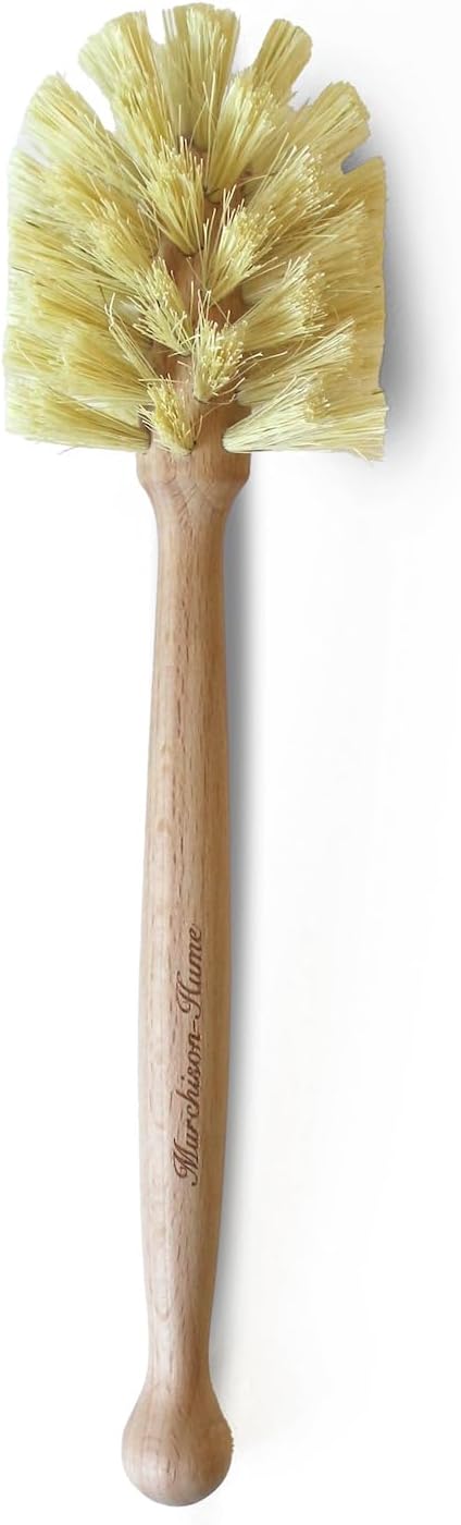 Murchison-Hume Natural Bottle Brush – Eco-Friendly & Biodegradable Bottle Brush with Beechwood Handle and Sisal Bristles, Bamboo Dish Brush for Baby Bottles, Glassware, and More