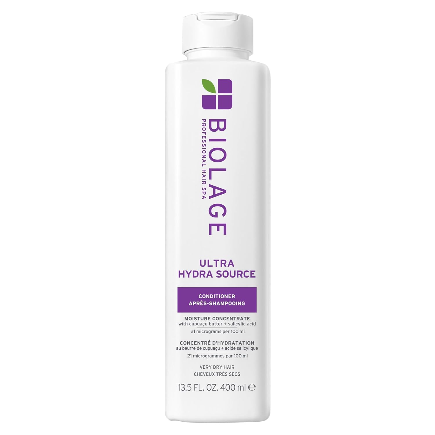 Biolage Ultra Hydra Source Conditioner – Intensely Condition, For Very Dry, Thick, Coarse Hair, Infused with Micro-dosed with Cupuaçu Butter & Salicylic Acid