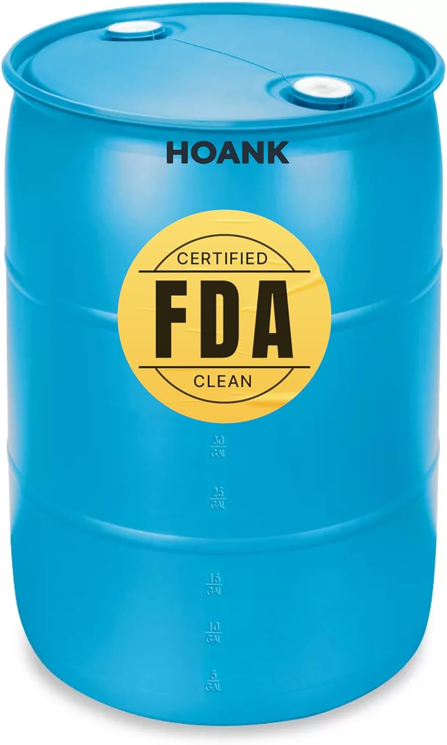 55-Gallon Water Storage Barrel, BPA Free, Emergency Water Supply – Eco Friendly – Made in USA (Blue)