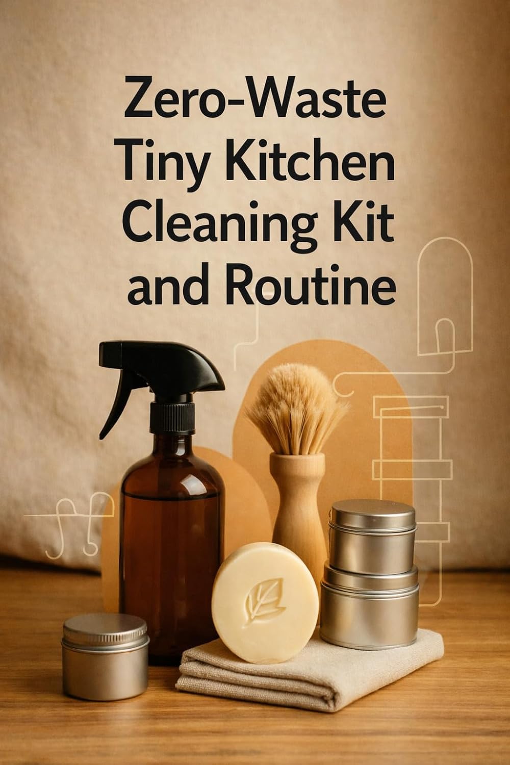Zero-Waste Tiny Kitchen Cleaning Kit and Routine: Build a Compact Cleaning System That Keeps Small Kitchens Spotless With Minimal Waste (30 Day Spaces: Transform Your Home, Transform Your Mind)