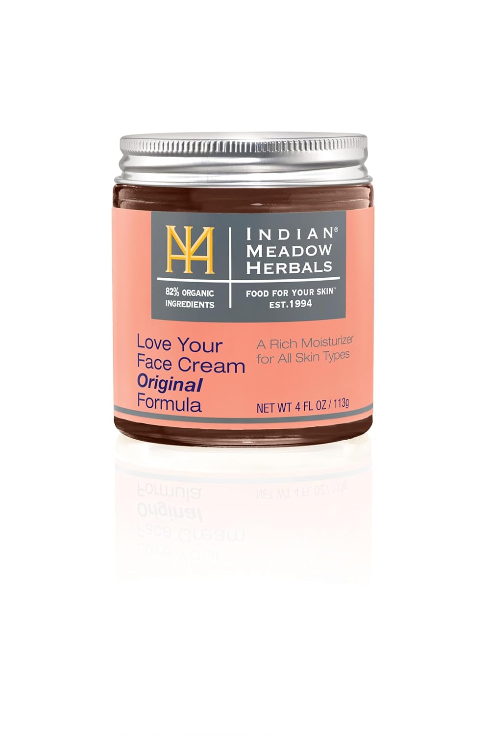 Indian Meadow Herbals, Cream Love Your Face, 4 Ounce