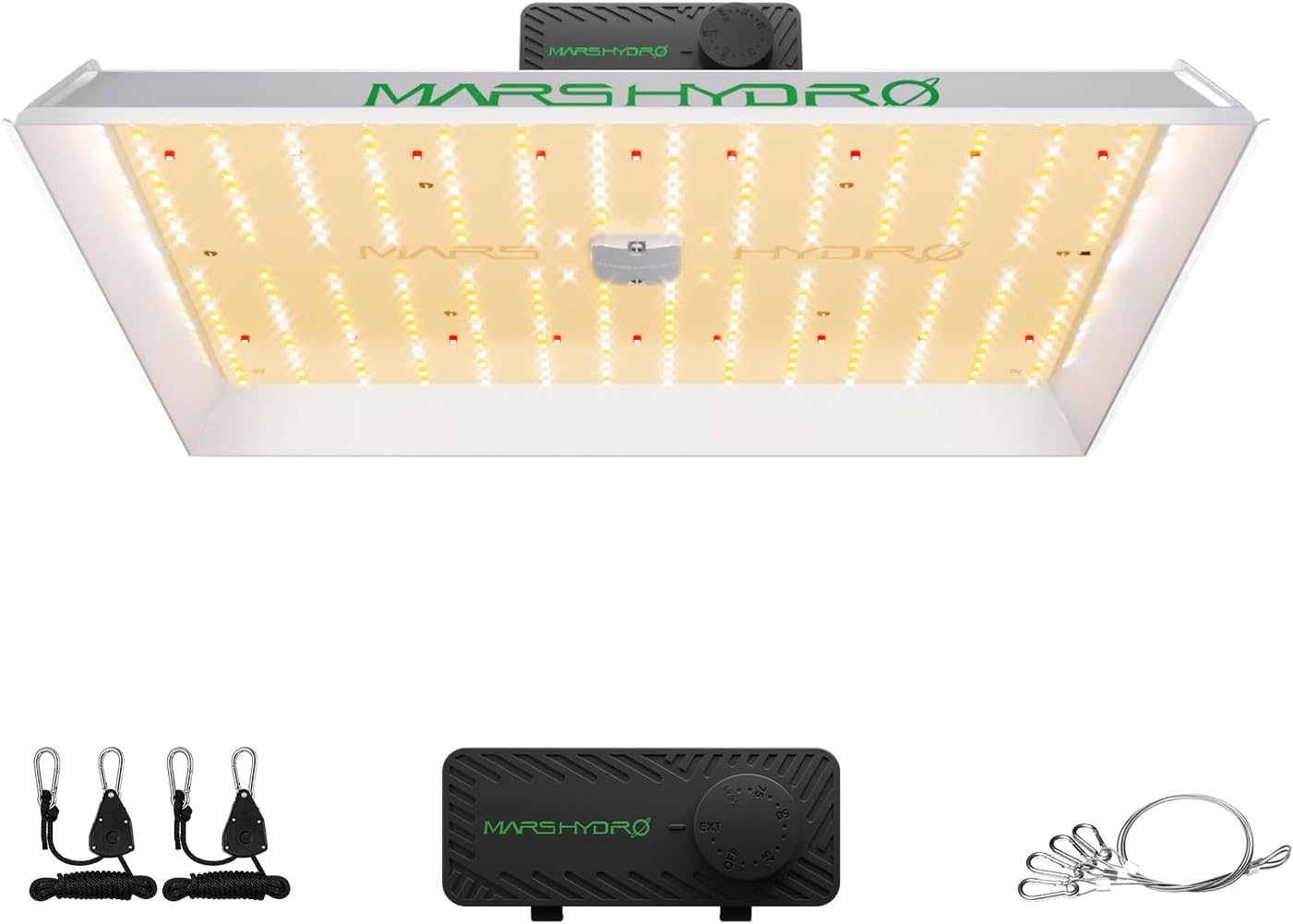 MARS HYDRO TS1000 150W LED Grow Light for Indoor Plants, with Patented Reflector, 5 Levels Dimmable Lights Daisy Chain Full Spectrum Growing Lamps for Seedlings Veg Bloom in 2×2/3×3 Grow Tent