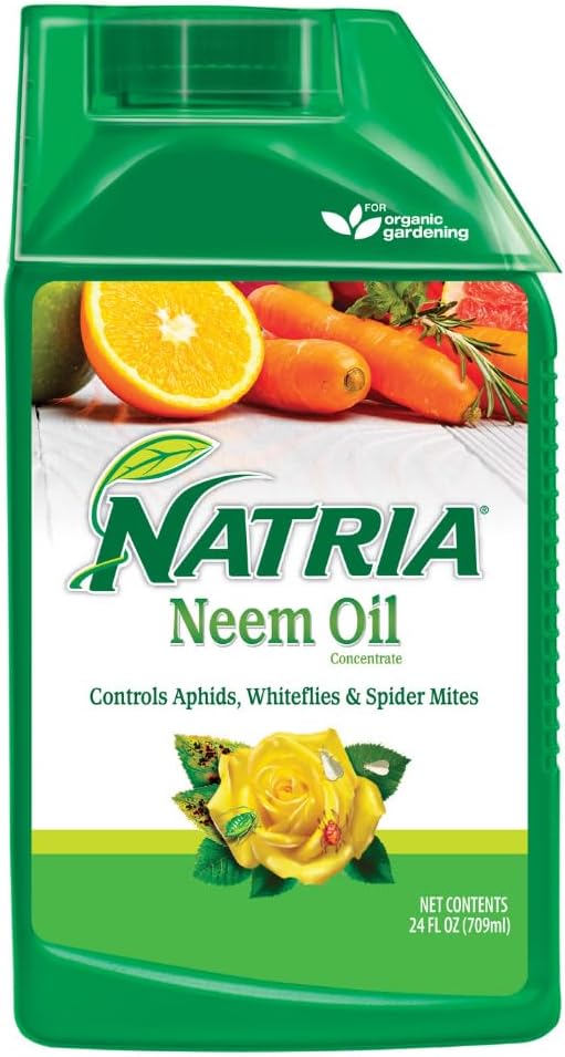 NATRIA Neem Oil Spray for Plants, Concentrate, 24 oz