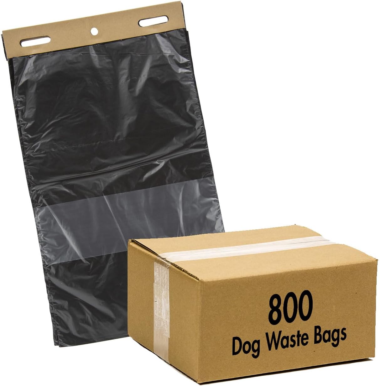 Zero Waste USA® 800 Dog Waste Station Bags – ONEpul® Header Refill Bags – Dispense 1 Bag at a Time with Pull-Strap – Fits Most Dog Waste Hanging Bag Stations (8 Headers of 100 Bags)