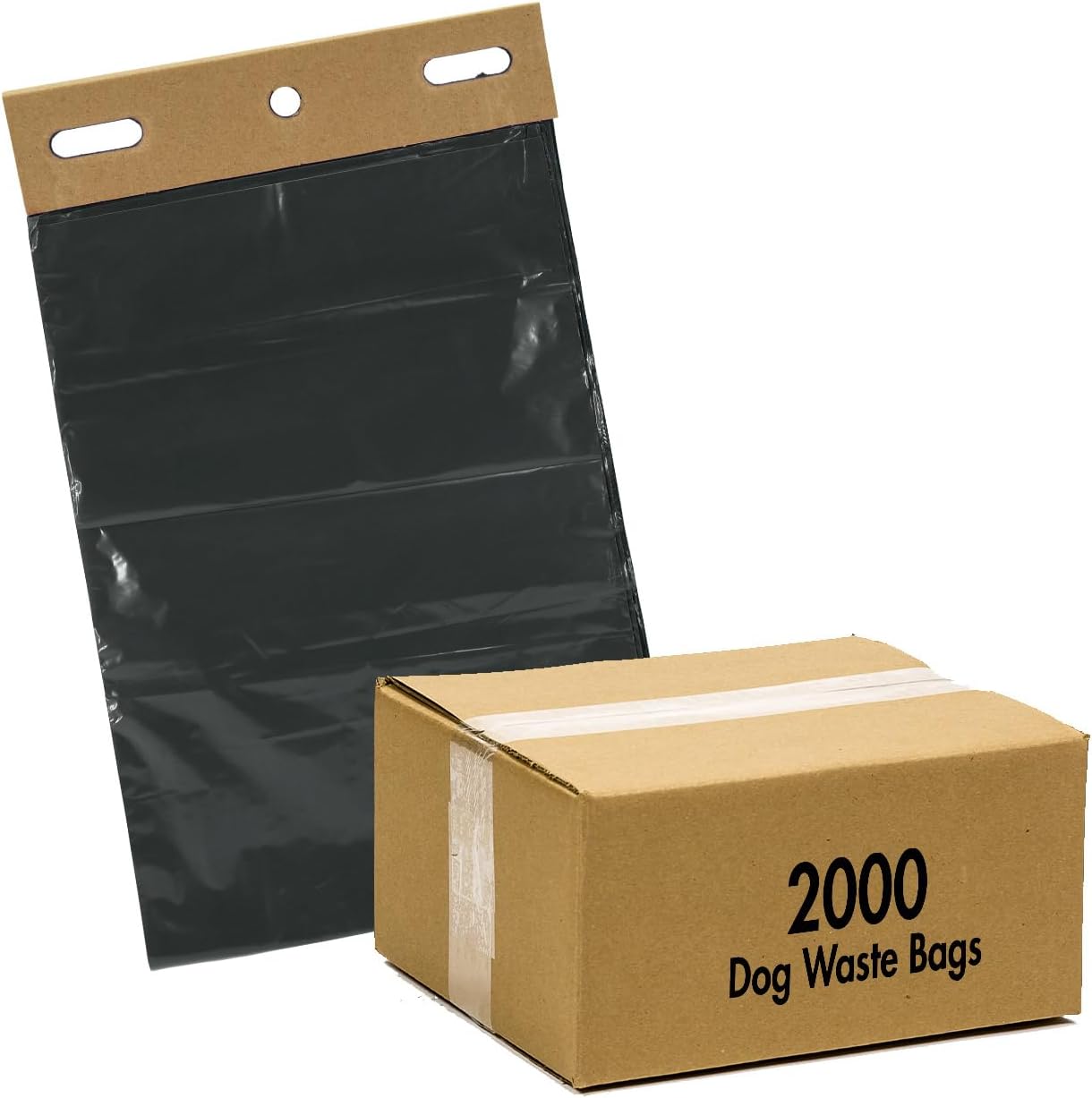 Zero Waste USA – The MITTN Bag® – MittN Dog Waste Header Bags with 7″ gusset bottom creates a ‘mitt’ for easy pick-up – Fits all header dispensers – Dark Green 20 headers = 2,000 Bags
