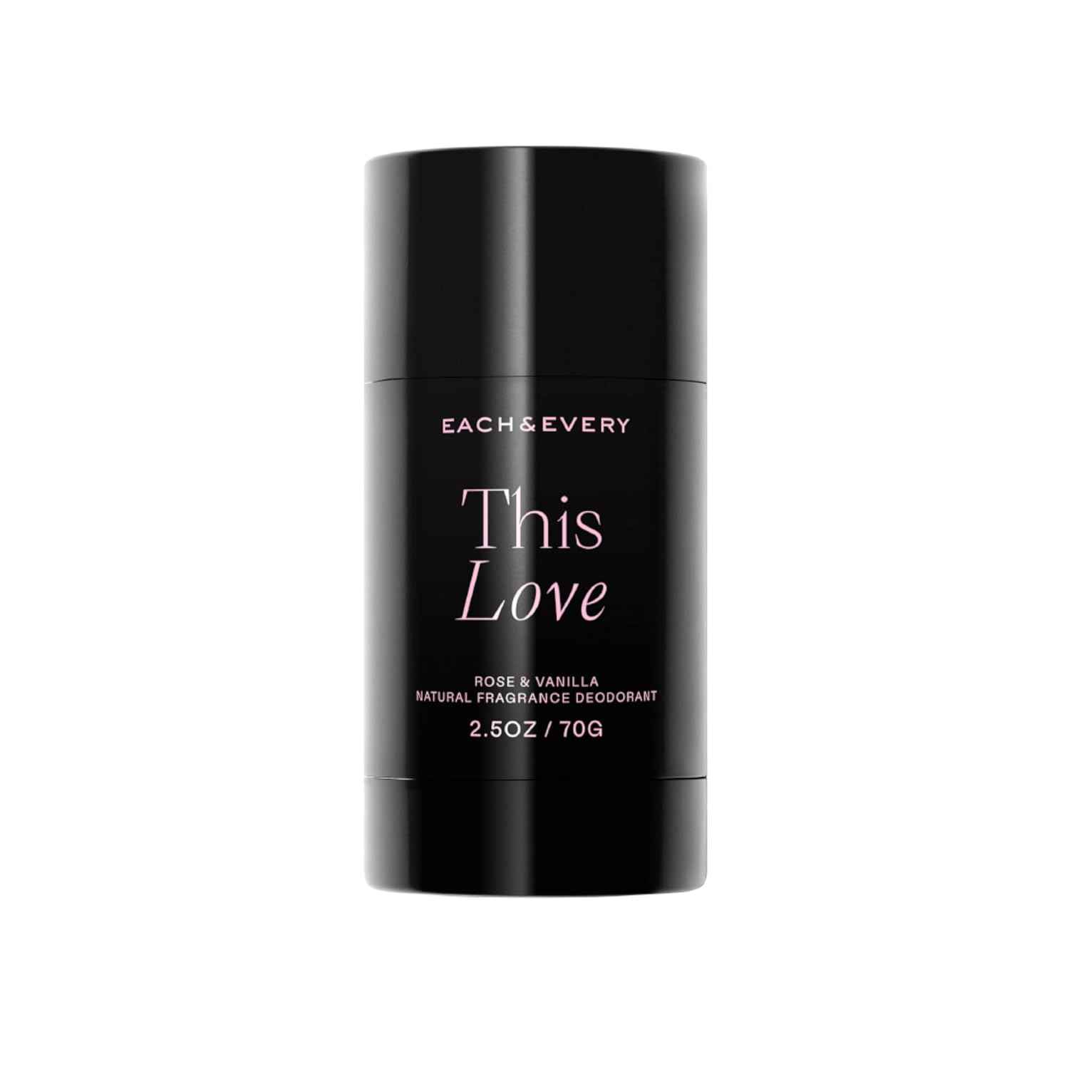 Each & Every Aluminum Free Deodorant for Women & Men – Natural Fragrance All Day Odor Protection, Non-Toxic Deodorant for Sensitive Skin, EWG Verified, Baking Soda Free – Rose & Vanilla Scent, 2.5oz