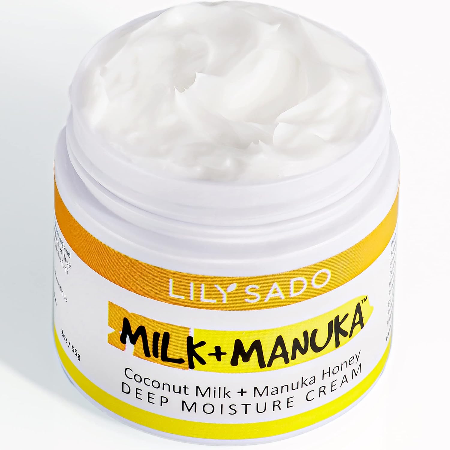 LILY SADO MILK+MANUKA™ Coconut Milk & Manuka Honey Natural Face Moisturizer – Non Greasy Organic Facial Cream with Cocoa Butter & Gotu Kola – Amazing Anti-aging, Cruelty-Free Formula. For Women & Men