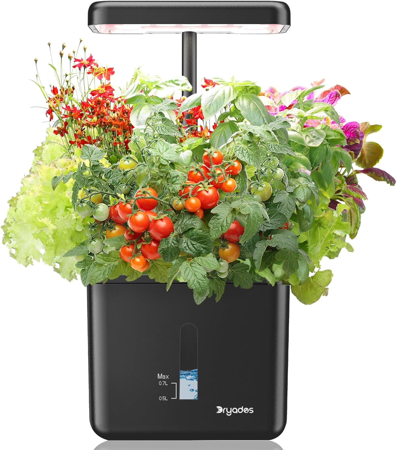 Indoor Garden Growing Systems Self-Watering Plant Pot Smart Gardening System with 17 Watts LED Grow Light Auto Timer Gardening Plant Gifts for Mom Plant Pot for vegetables herbs(No Seeds&Soil)