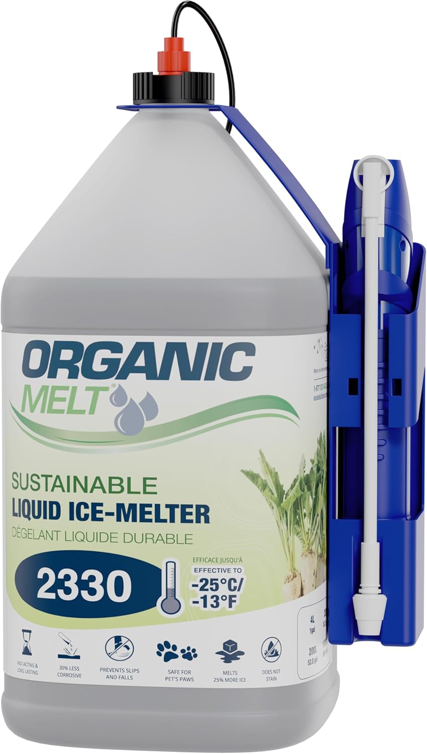 Eco Solutions Liquids Starter Pack (Electric) – 4L Pump Sprayer De-Icing Kit – Safe for Surfaces, Pets, Plants