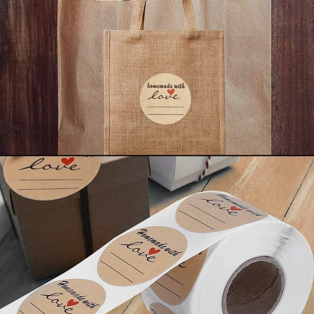 Jam and Jelly Jar Canning Labels for Mason Jars and More(2″ Round 500/roll) with Lines for Writing- Jar Labels Jam, Jelly, and More