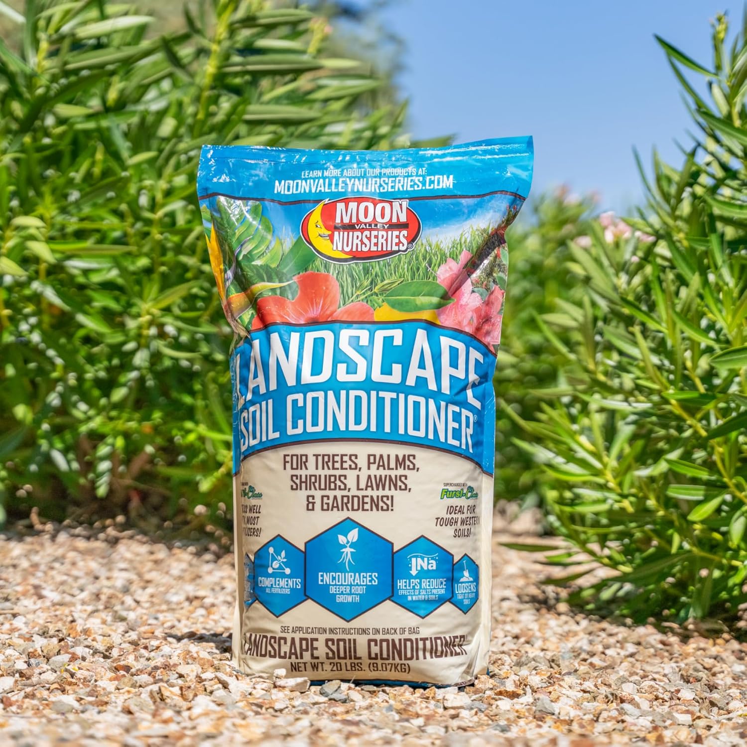 Landscape Soil Conditioner – for Trees, Palms, Shrubs, Lawns & Gardens – 20lbs