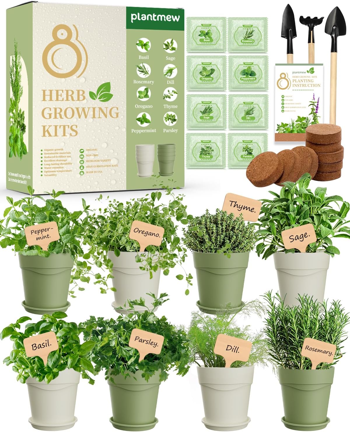 8 Herb Garden Kit – Perfect Gifts for Women