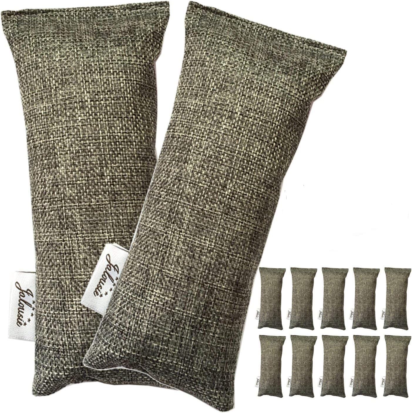 Jalousie Value Pack Set Mini Bamboo Charcoal Bags Natural Air Purifier, Shoe Deodorizer and Odor Eliminator Multi-Purpose Charcoal Bag (12 Pack, Shoe)