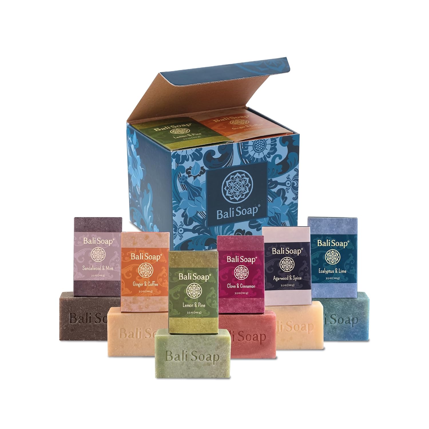 Bali Soap, Natural Men’s Soap Gift Set – Cold Process Soap for Men, Handmade Masculine Soap Collection 6 Pack