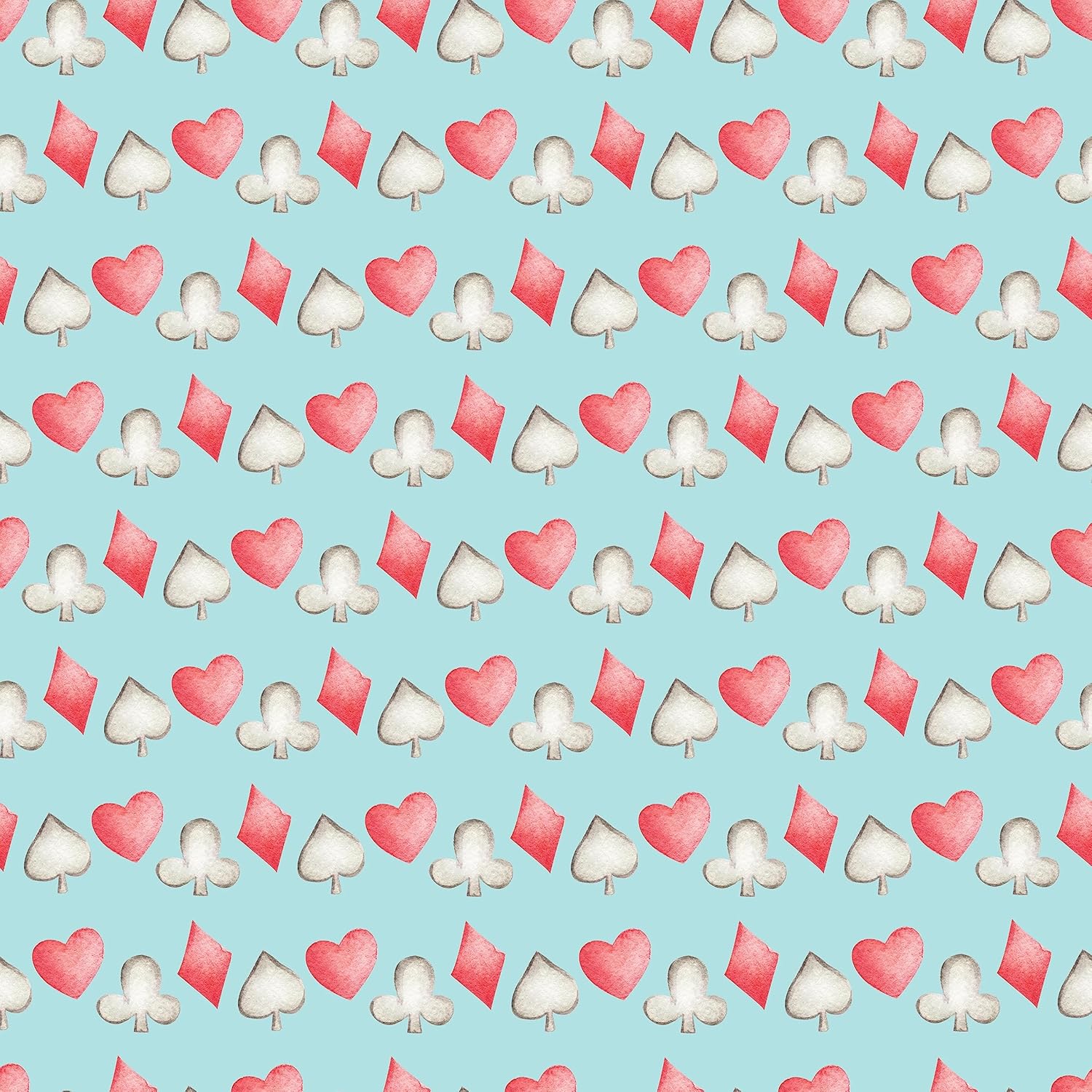 Waterleaf Paper Co. 100% Dissolvable Wrapping Paper, Alice’s Tea Party Designs, Premium Seasonal Gift Wrap, Sustainable, Zero-Waste (16 Sq Ft, Alice’s Tea Party Hearts & Diamonds – Wrapping Paper)