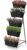 5 Tier Vertical Raised Garden Bed Planter Box, Vertical Raised Bed with Drainage Holes for Indoor Outdoor Herbs Flowers Vegetables Plants, Black