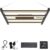 CANAGROW CG2400 LED Grow Light for Indoor Plants 4x4ft Coverage with High Yield Diodes, Sunlike Full Spectrum Dimmable Growing Lamps for Hydroponic Indoor Seeding Veg Bloom Greenhouse (Black)
