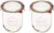 Weck Tulip Jars 1 Liter – Large Sour Dough Starter Jars with Wide Mouth – Suitable for Canning and Storage – 2 with Glass Lids