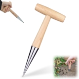 Plant Hole Digger for Planting, 2026 Hand Dibbler Seed Planter Tool, Bulb Planter Tool, Seeds Transplanting Plants Planting Bulbs, Garden Seed Dispenser for all vegetable fruit flower seeds (1pc)
