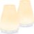 InnoGear Essential Oil Diffuser, 2 Pack Ultrasonic Diffusers for Home Aromatherapy Humidifier for Bedroom Room 7 Colors LED 2 Mist Mode Auto Off, Basic White