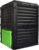 80 Gallon (300L) Large Capacity Static Compost Bin – Forest Green Outdoor Waste Composter with Easy-Access Hatch, Efficient Aeration System for Fast Organic Fertilizer, Sturdy Design