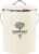 Kitchen Countertop Compost Bin, Odor Resistant Indoor Compost Bin with Lid and Charcoal Filter, Rust Resistant Coated Compost Bucket, Compost Container, Cream