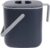 Blue Ginkgo Kitchen Compost Bin [2.6L / 0.69 GAL] – Filter-Free, Odor-Tight Countertop Food Waste Pail with Handles (Made in Korea, Gray)