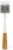 Full Circle Clean Reach – Bamboo Long Handle Bottle & Mug Brush with Replaceable Head, for Deep Cleaning Water Bottles, Baby Bottles, Glasses, and Tumblers, White