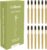 Extra Hard & Firm Bamboo Charcoal Toothbrush Long Head with Wide Thickened Handle Whitening Teeth Pack of 12