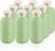 9 Pcs 6.8 oz Plastic Squeeze Bottles with Flip Cap,Empty Refillable Travel Shampoo Bottle Containers for Creams, Lotion,Body Wash, Conditioner,Silicone Funnel Included-Green