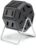 FCMP Outdoor IM2000 Tumbling Composter Canadian-Made, 100% Recycled Resin – Outdoor Rotating Compost Tumbler Bin for Garden, Kitchen, and Yard Waste, Black (22 Gallon)