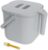 DrDirt Kitchen Compost Bin, 1.85 Gallon (7L) Countertop Food Waste Bin with Sealed Odor Control Lid, Leak Resistant Indoor Compost Container for Kitchen Scraps, Gray