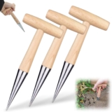 Plant Hole Digger for Planting, 2026 Hand Dibbler Seed Planter Tool, Bulb Planter Tool, Seeds Transplanting Plants Planting Bulbs, Garden Seed Dispenser for all vegetable fruit flower seeds (3pcs)