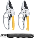 Quality hand pruners & sharpeners set