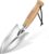 WORKPRO 11″ Garden Hand Trowel, Heavy Duty Polished Stainless Steel Garden Shovels with Wood Handle, Small Gardening Hand Tools for Digging, Planting, Measure, Transplanting