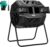 VIVOSUN Outdoor Tumbling Composter Dual Rotating Batch Compost Bin, 43 Gallon Black Door