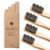 Gongi Wooden Bamboo Toothbrush – 20,000 High Bristle Count Toothbrush – Micro-Nano Extra Soft Bristles – 4-Pack