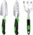 Garden Tool Set, 3 Piece Gardening Tools Includes Garden Trowel, Transplant Trowel and Hand Rake with Non-Slip Ergonomic Handle, Heavy Duty Gardening Kit for Gardening Planting, Gardening Gifts