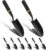 8 Pcs Garden Hand Trowel Heavy Duty Carbon Steel Garden Shovels Tools with Resin Rubberized Handle for Camping, Digging, Soil Planting, Transplanting, Lawn Yard Farm (Narrow Shovels)